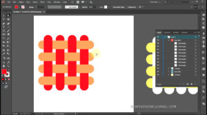 overlapping shapes with live paint bucket tool