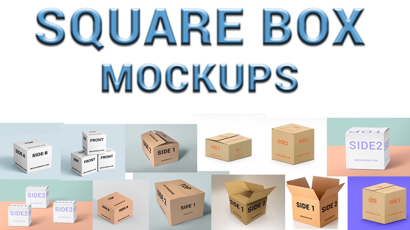 SQUARE BOX MOCKUPS