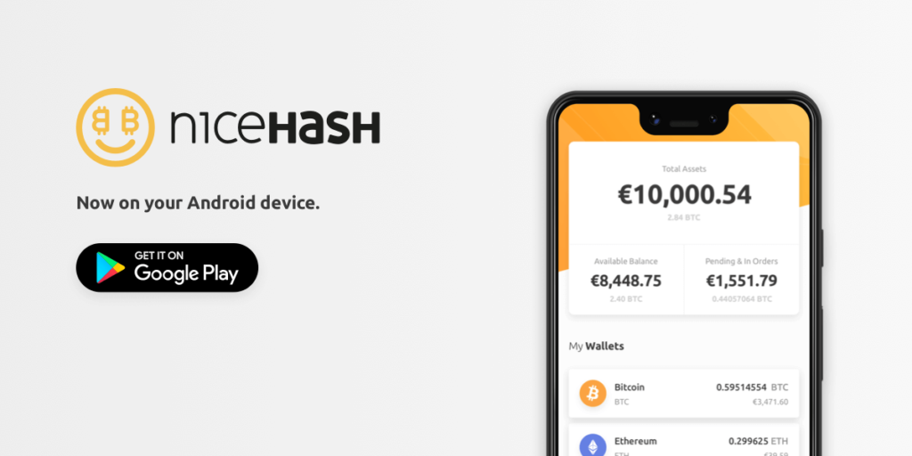 marketing NiceHash android app
