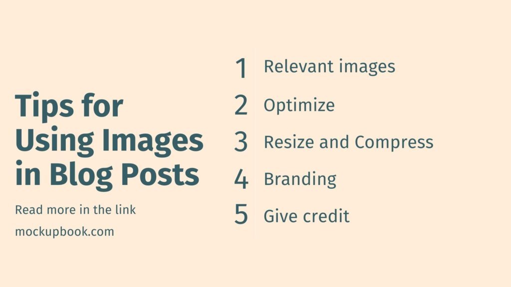 tips for using images