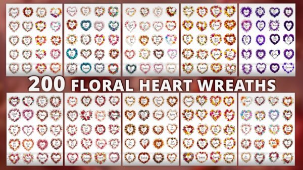FLORAL HEART WREATH COLLECTION1